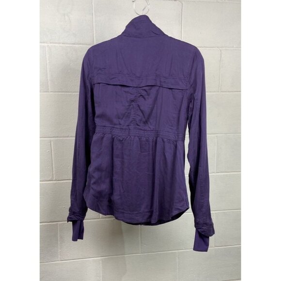 Lululemon Inner Peace Jacket Purple Concord Grape Size‎ 6 Reversible Full Zip - Picture 4 of 13